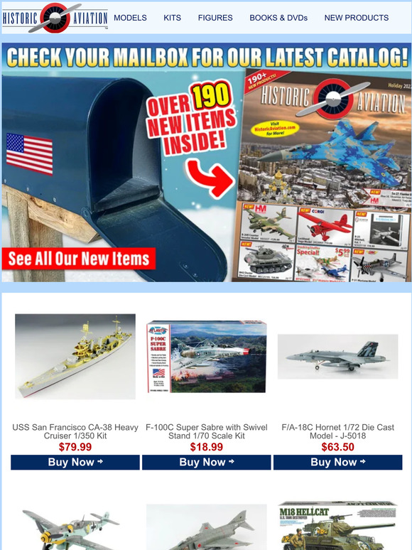 Historic Sales Check Your Mailbox for the Historic Aviation Holiday