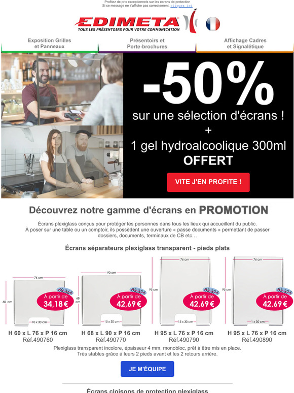 1 gel hydro OFFERT avec votre commande !