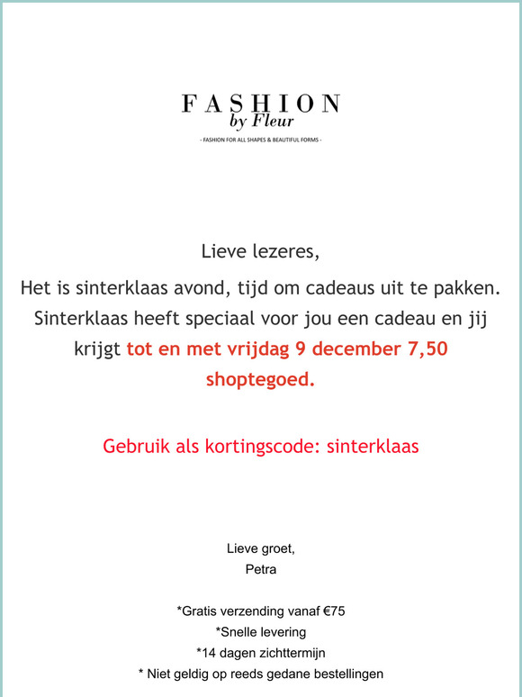 Sintcadeau speciaal voor jou!
