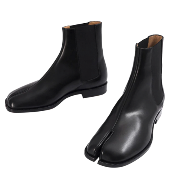 TABI CHELSEA BLACK LEATHER BOOTS