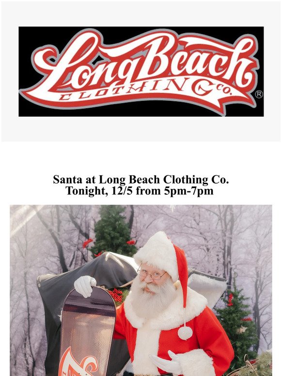Santa at Long Beach Clothing Co.
