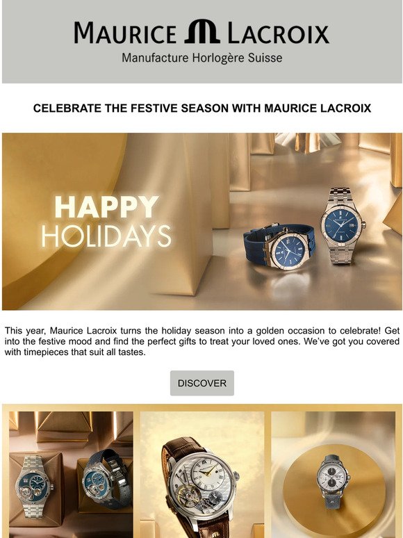 Get into the festive mood with Maurice Lacroix!
