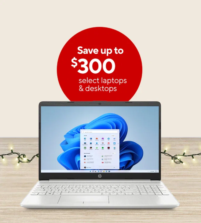 Save up to $300 on select laptops and desktops