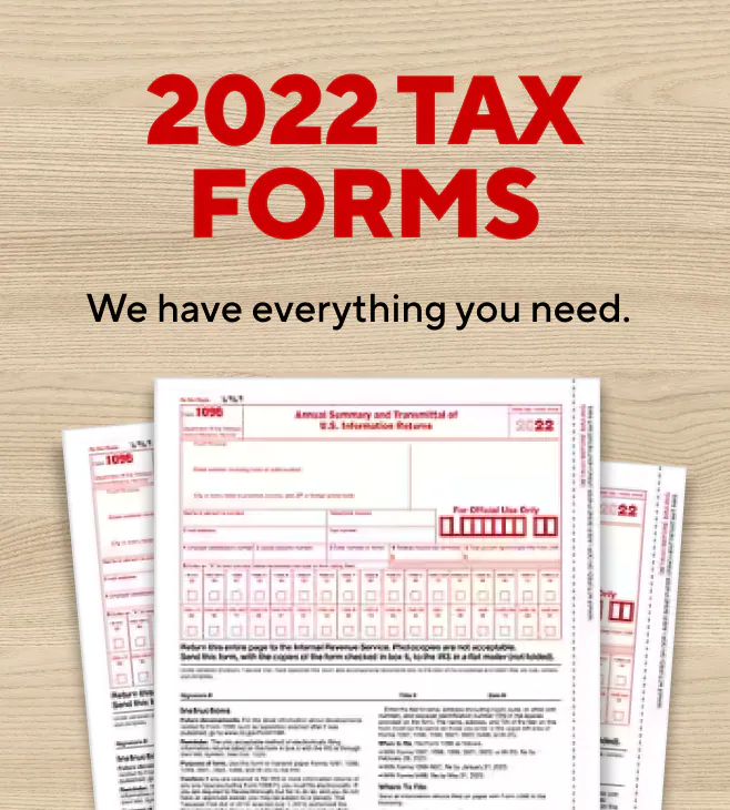 2022 Tax Forms: We have everything you need
