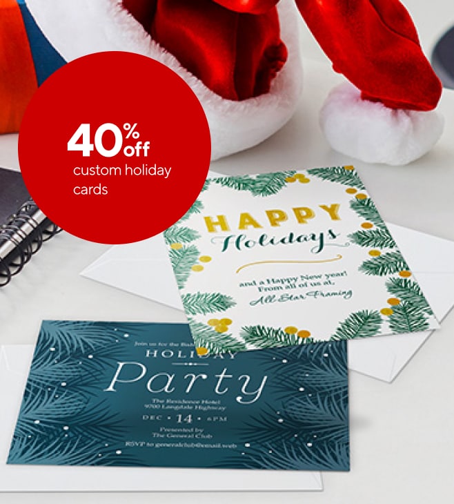 40% off Custom Holiday Cards & Invites