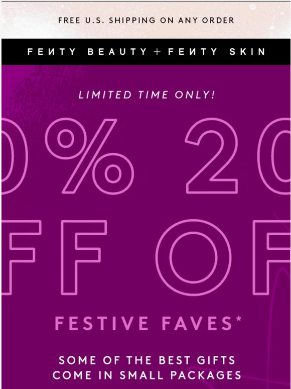 Fenty Beauty Email Newsletters Shop Sales, Discounts, and Coupon Codes