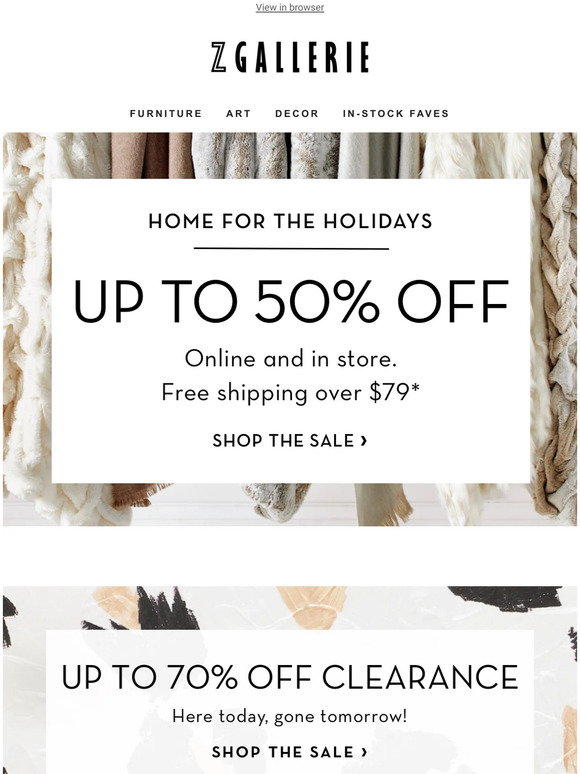 Z Gallerie: Refresh Your Home With Up To 50% Off & Free Shipping | Milled