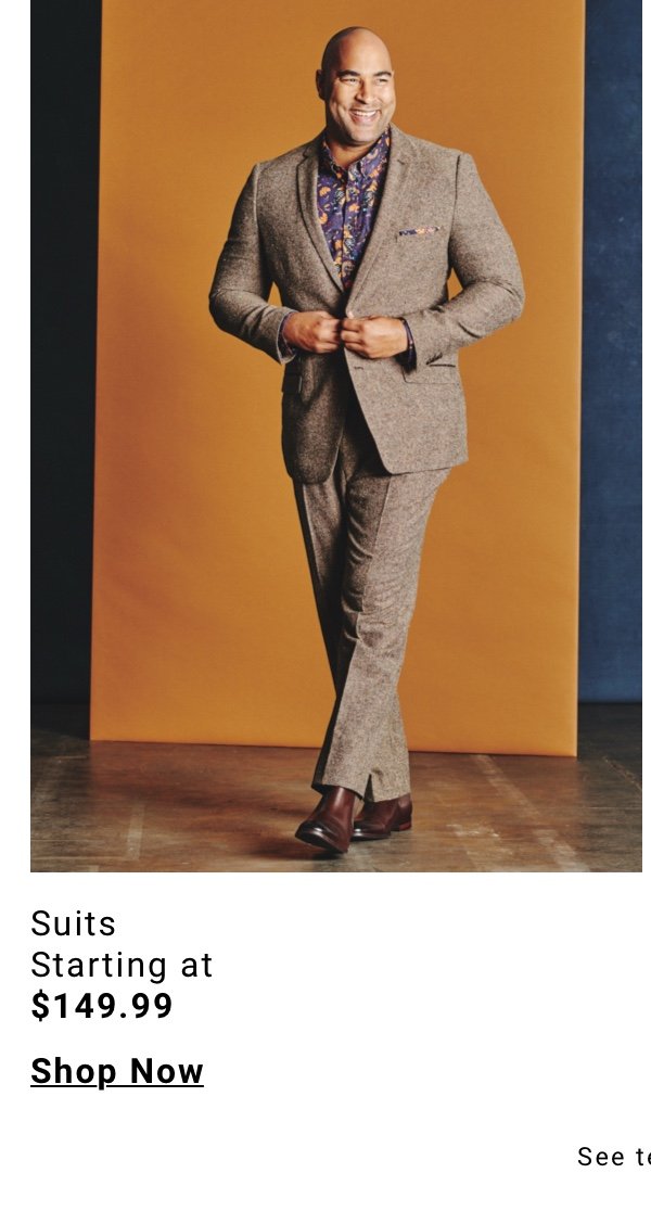 Suits starting at 149 99