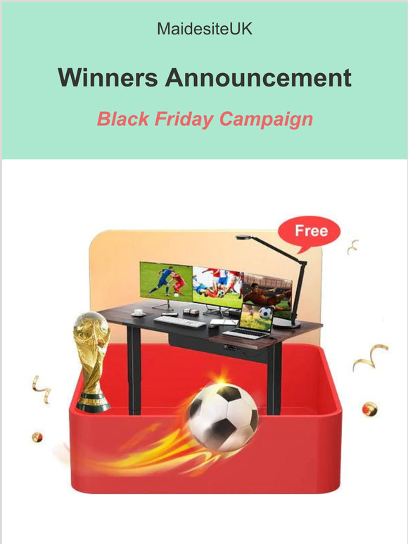 Winners Announcement on Black Friday Campaign