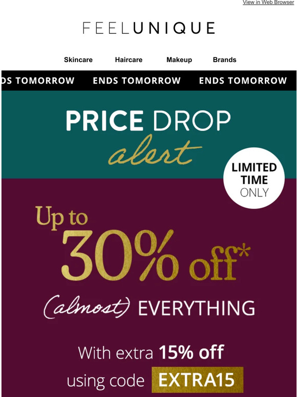 Ends tomorrow | Up to 30% off