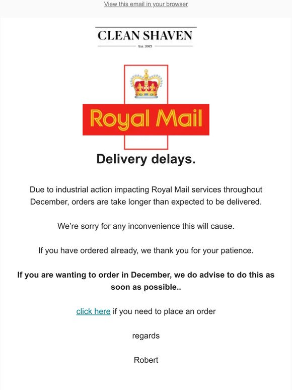 Royal Mail Deliveries