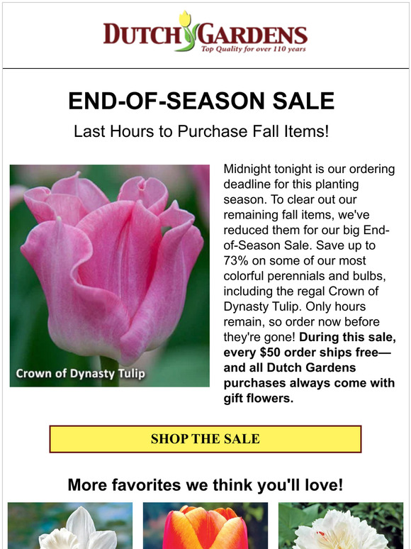 ⏰ Ordering deadline is midnight for fall items!