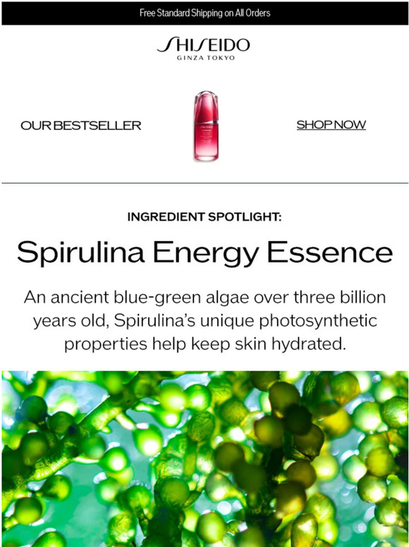 Shiseido Why Spirulina Energy Essence Is a Skin Gamechanger Milled