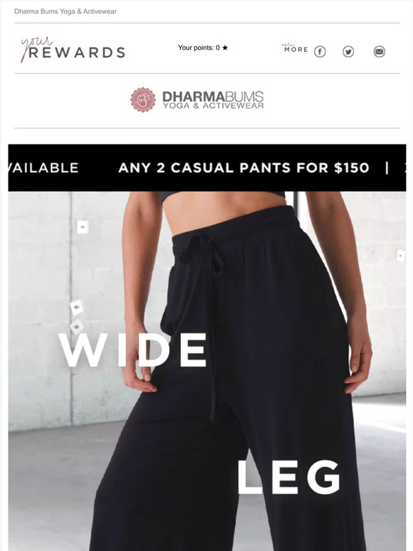 Dharma Bums: 🔥NEW NEW NEW The wide leg modal pant has arrived! | Milled