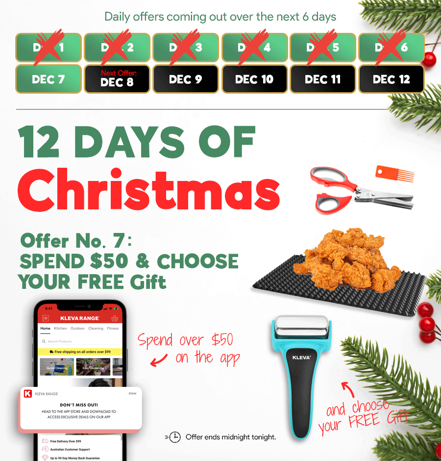 Kleva Range 12 Days of Christmas 🎄 Spend over 50 & Choose Your Gift 🎁 Milled