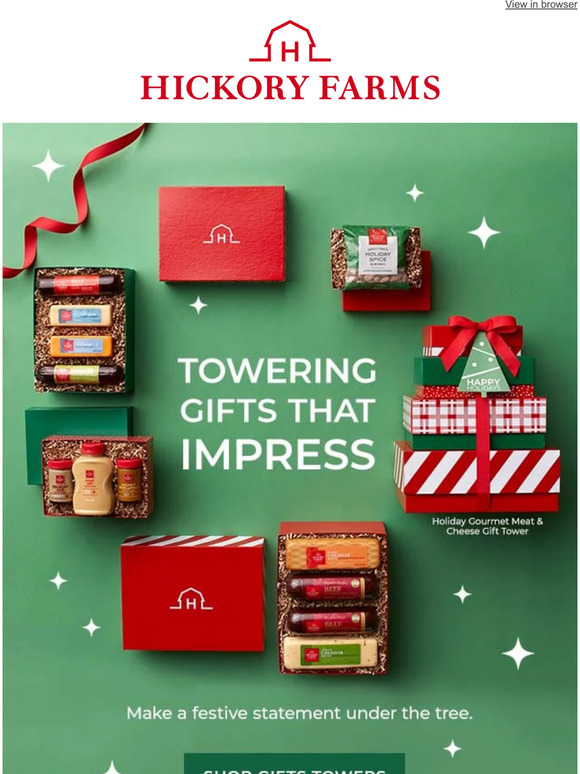 Hickory Farms Stack these gifts under the 🎄 Milled