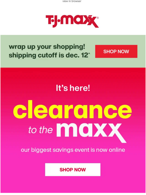 TJ Maxx WINTER CLEARANCE is bigger than ever! ⚡ Milled