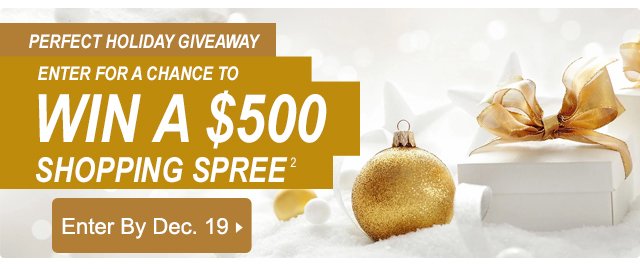 Enter to win a $500 Shopping Spree