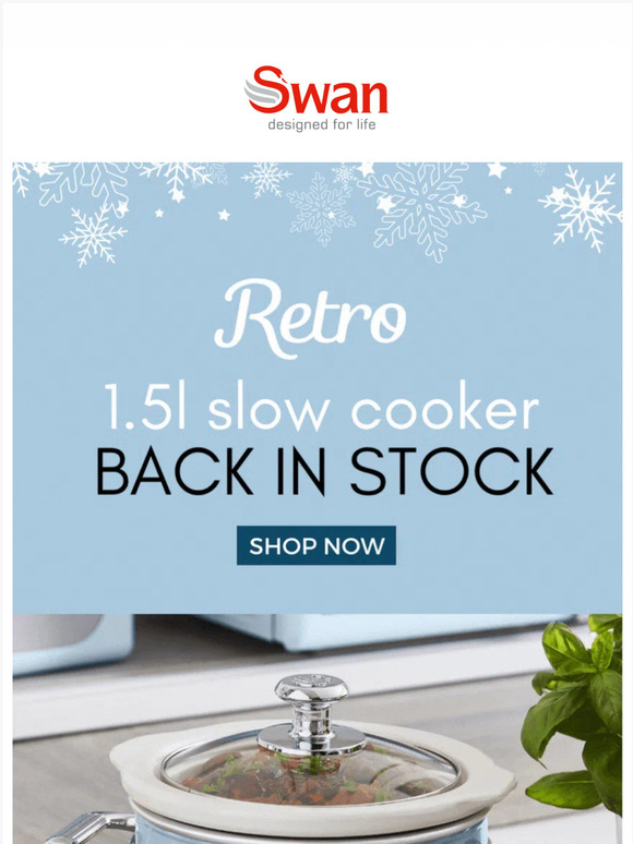 Swan Products Restock alert ⚠️ Slow Cookers Milled