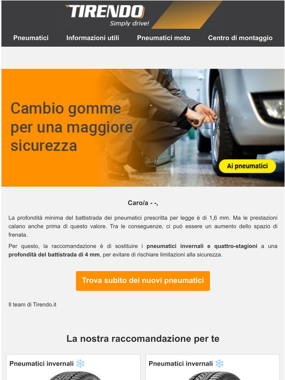 Qual è il momento giusto per cambiare le gomme?


