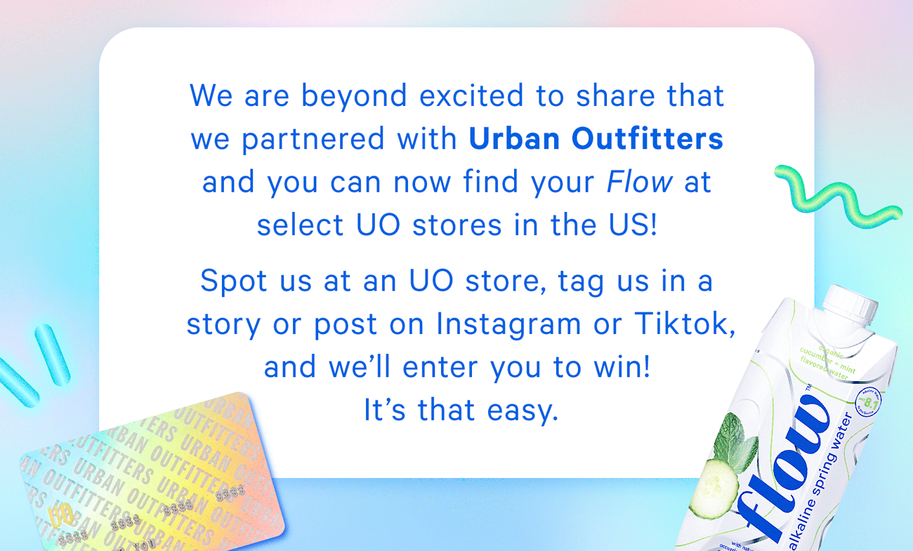 Flow Hydration NOW available at Urban Outfitters! 💥 💥 Milled