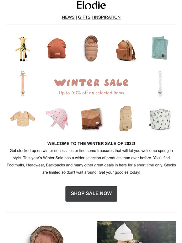 OUR WINTER SALE IS ON! Up to 50% discount on selected favourites.