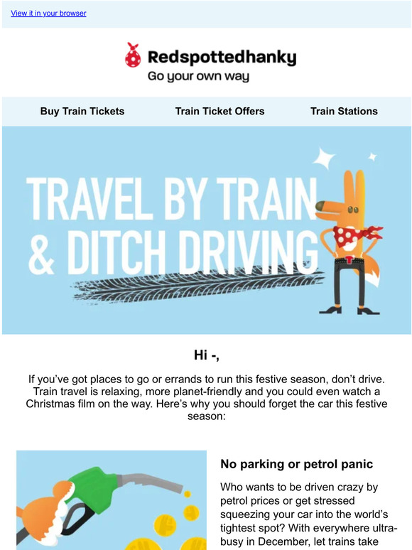 Move over motors! Train travel is king