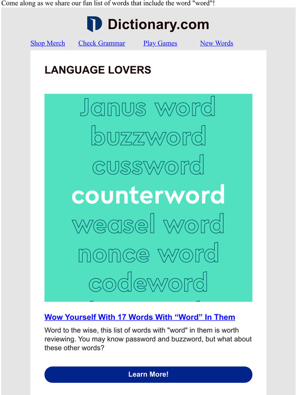 🤔 How Many "Counterwords" Can You Name? Milled