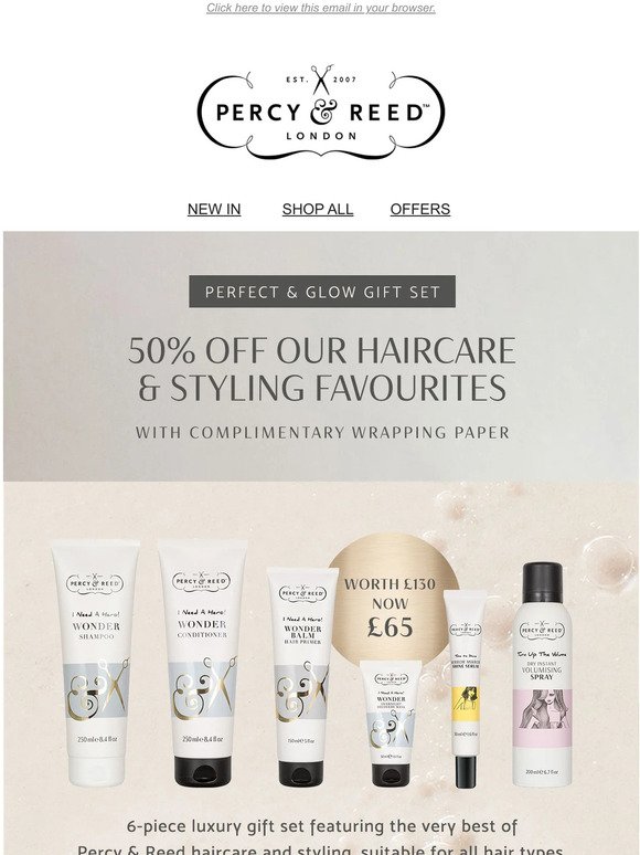 50% OFF OUR HAIRCARE & STYLING FAVOURITES | Discover Perfect & Glow Gift Set ✨