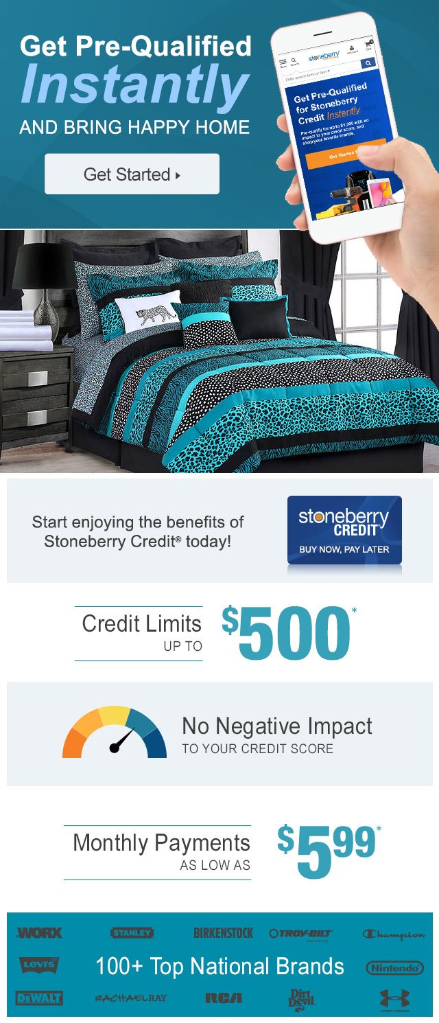 Get Pre-Qualified Instantly For Stoneberry Credit