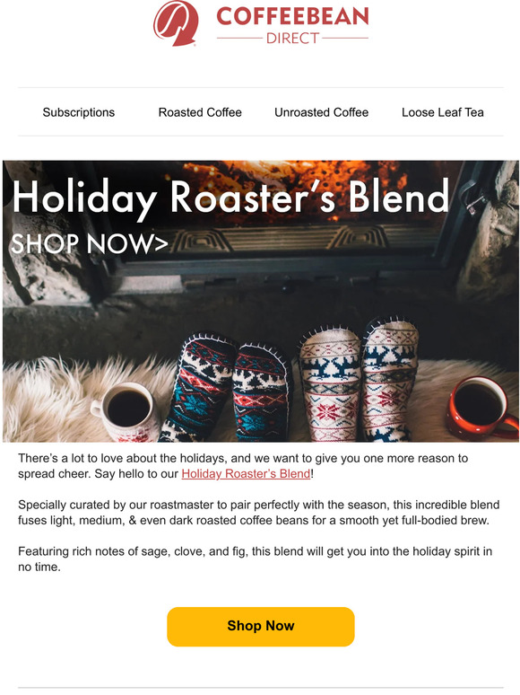 Now Roasting: Holiday Roaster’s Blend  🎄