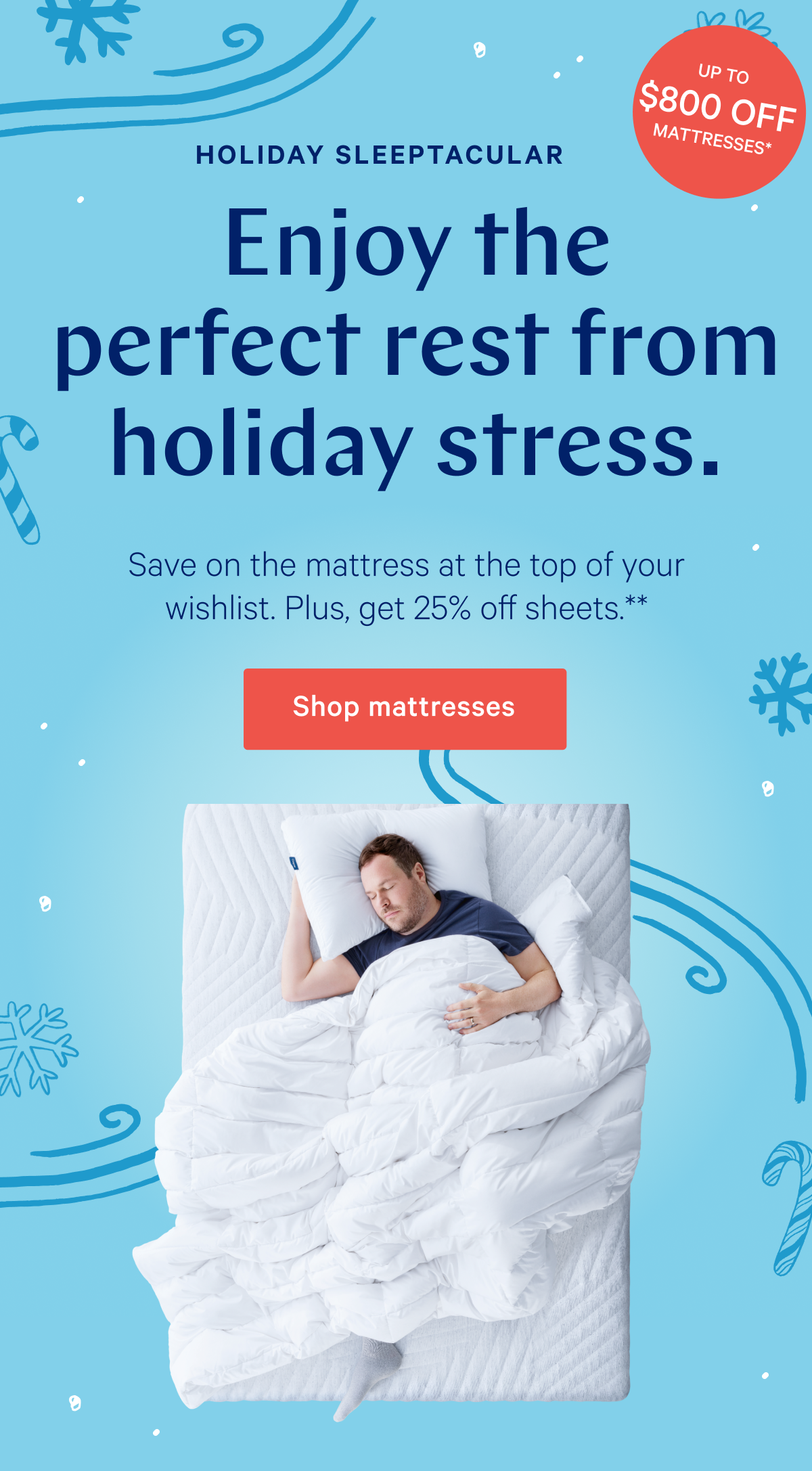 Casper Make bed your holiday stressfree zone. Milled