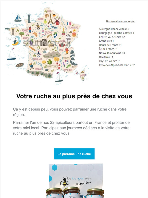 Nouveau Parrainez une ruche dans votre région