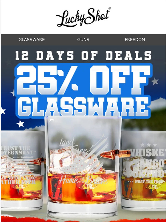 25% Off All Glassware 🥃🥃