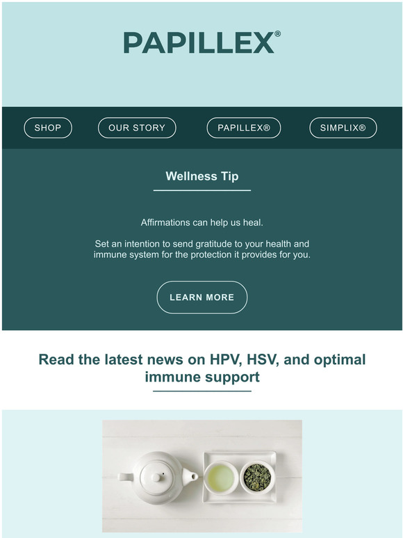 Papillex Managing HPV with green tea Milled