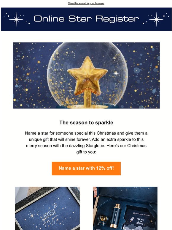 12% discount: Name a Christmas Star