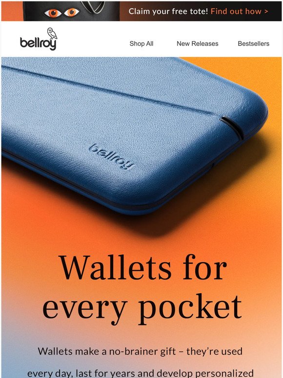 Bellroy Email Newsletters Shop Sales, Discounts, and Coupon Codes