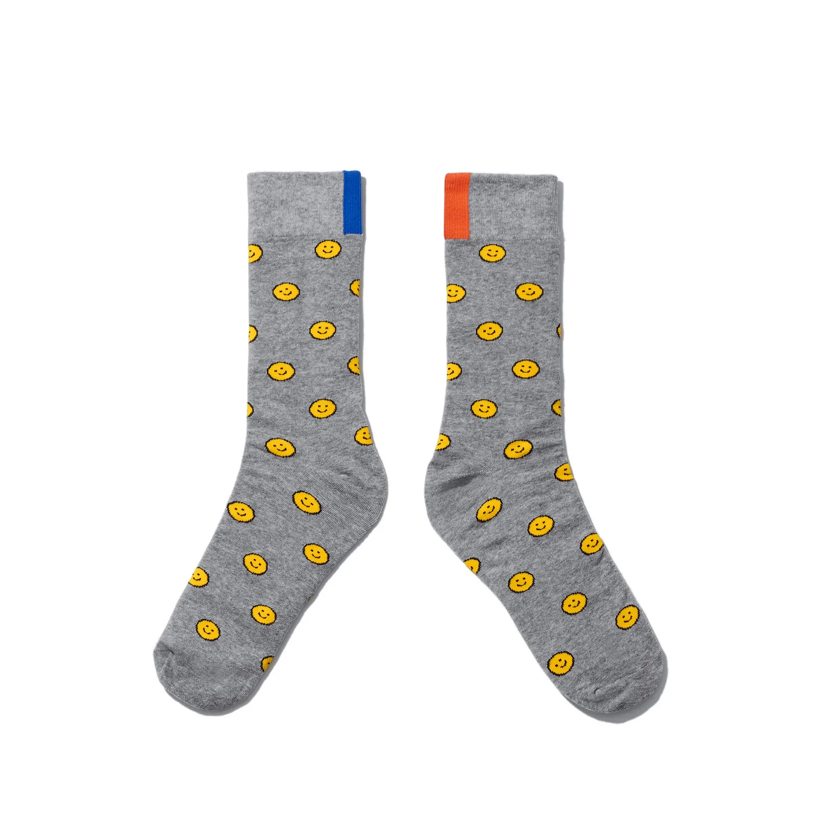 Image of The Women's All Over Smiles Dress Sock - Heather Grey