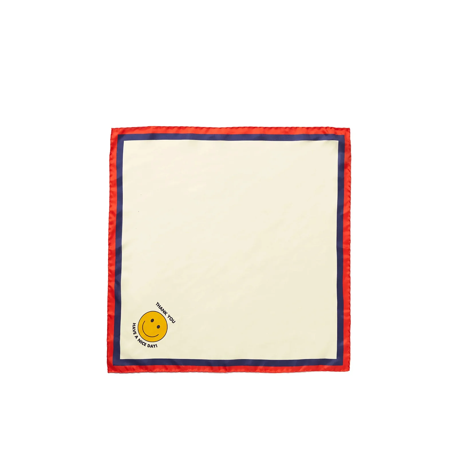 Image of The Silk Mischa Take Out Scarf - Cream/Navy/Poppy