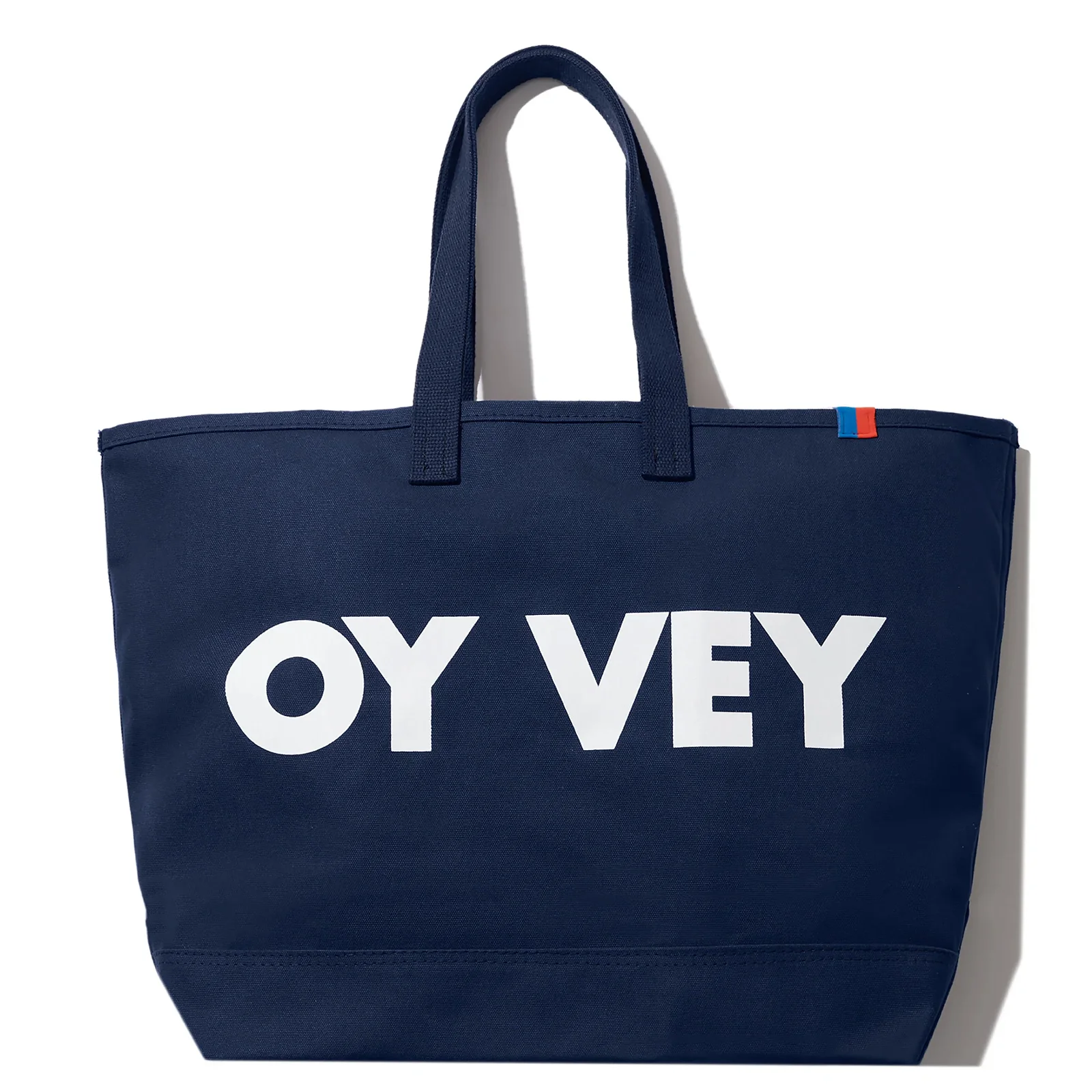 Image of The Over the Shoulder OY VEY Tote - Navy