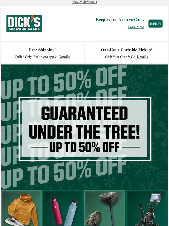 The Sports Authority Thank us later... DICK'S Sporting Goods is