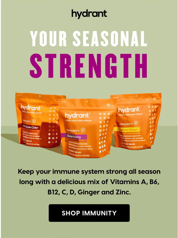 Hydrant: Your immune system just called ☎️ | Milled