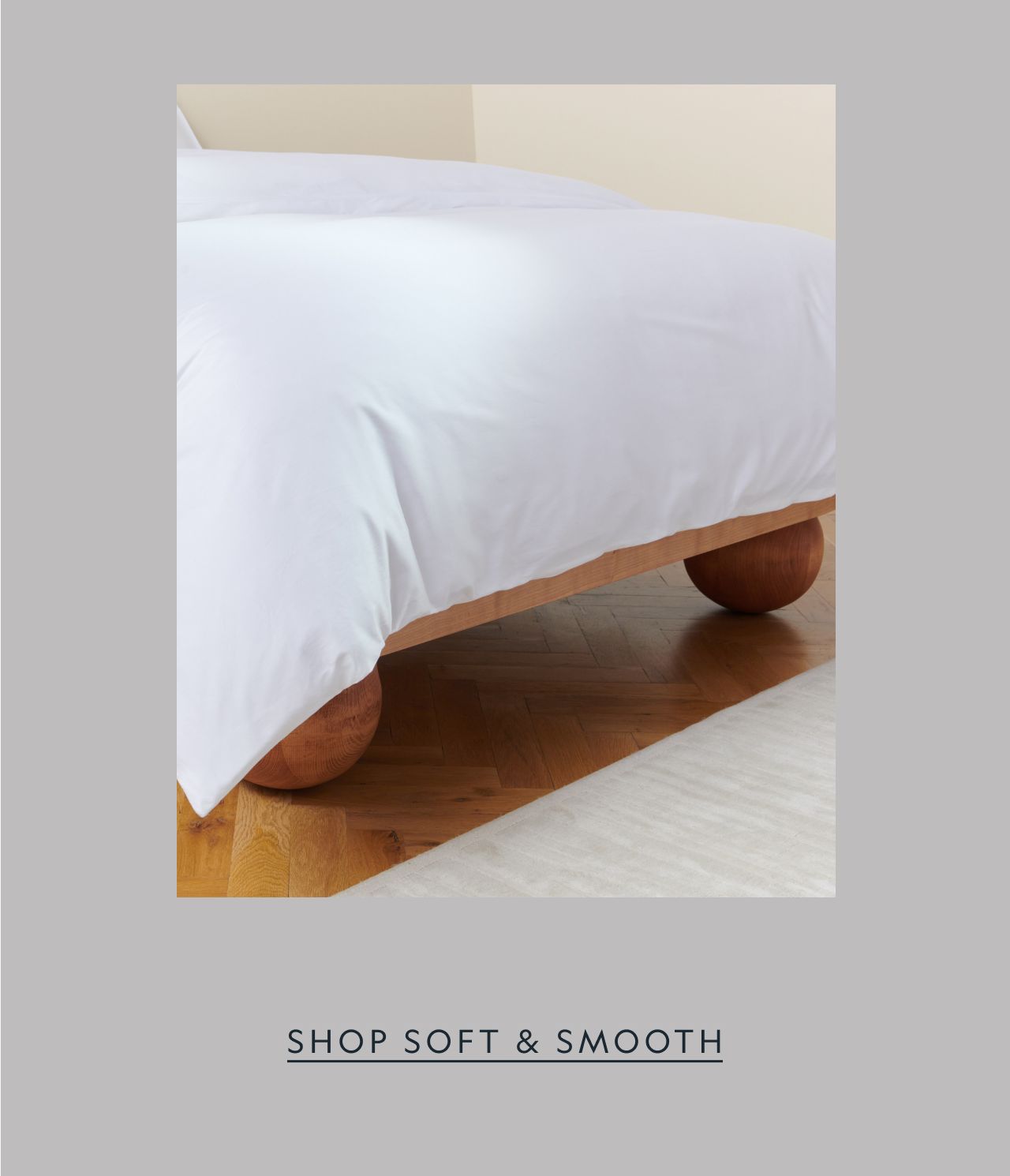 A close up imageof a soft white duvet cover
