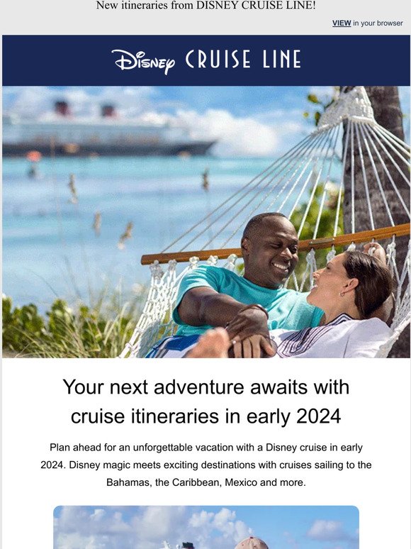 Disney Cruise Line Just announced New early 2024 itineraries 🚢 Milled