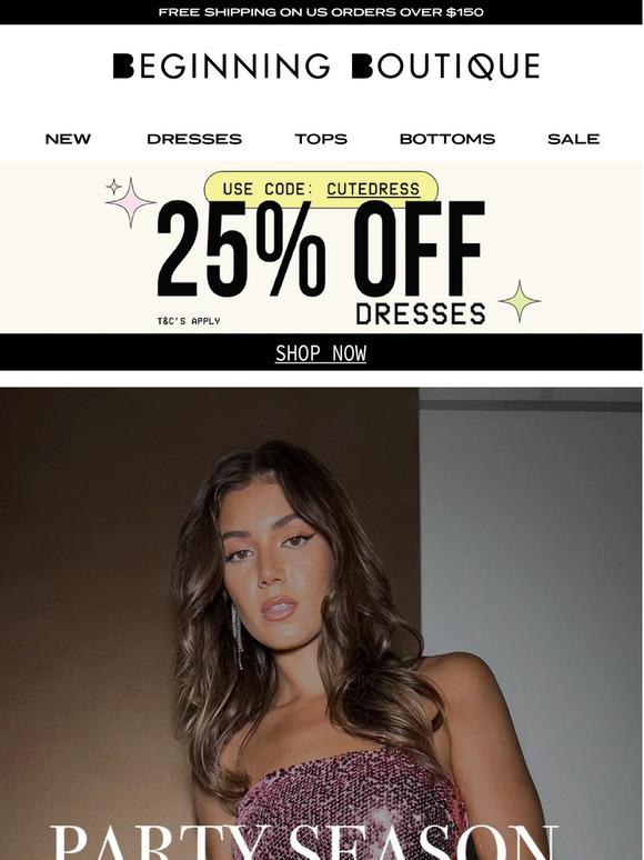 ✨ 25% off your NYE dress ends MIDNIGHT ✨