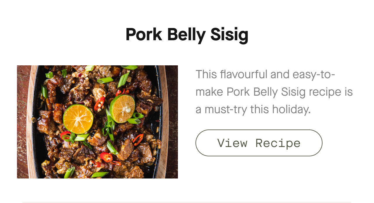 Pork Belly Sisig