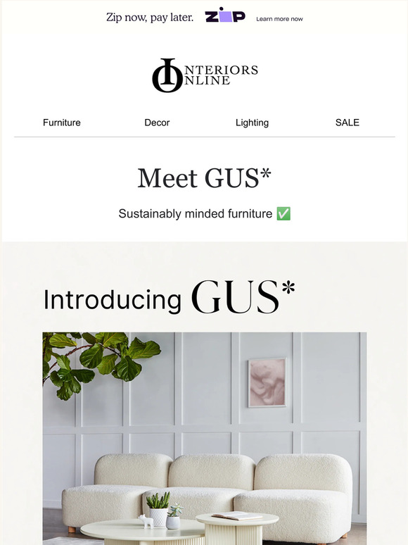 Interiors Online Meet GUS* Milled