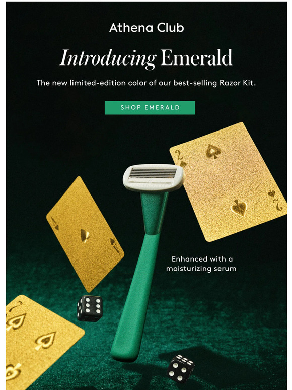 Athena Club (US) Introducing The Emerald Razor Kit 💚 🍀 Milled