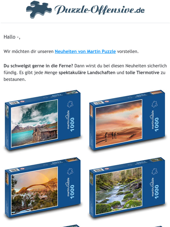 Atemberaubende Neuheiten von Martin Puzzle
