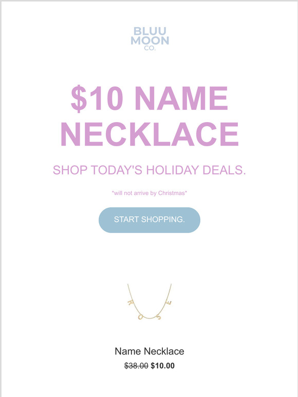 $10 Name Necklaces!